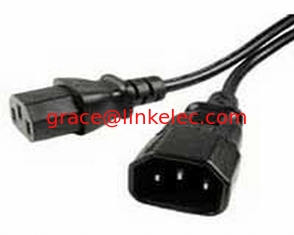 China Power Extension Cable IEC Male to Female UPS Lead C14 to C13 0.5m proveedor